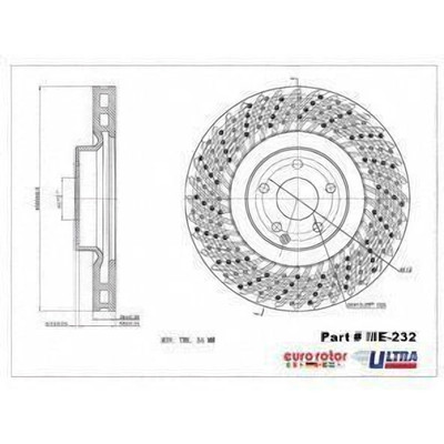 Front Premium Rotor by EUROROTOR - ME232