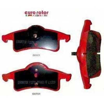 EUROROTOR - F1D791H - Rear Semi Metallic Pads by EUROROTOR - F1D791H