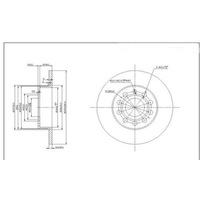 EUROROTOR - VW282 - Rear Premium Rotor