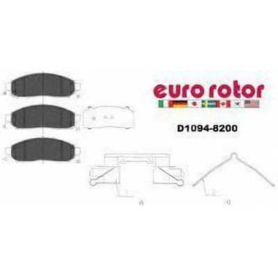 EUROROTOR - F1D1094H - EUROROTOR - F1D1094H - Front Semi Metallic Pads