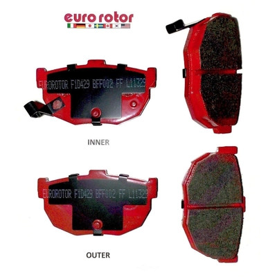 EUROROTOR - F1D429 - Rear Semi Metallic Pads by EUROROTOR - F1D429