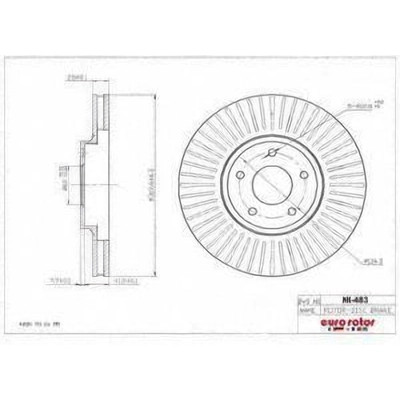 EUROROTOR - NI483 - Front Premium Rotor