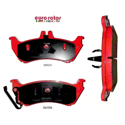 EUROROTOR - F1D1212H - Rear Semi Metallic Pads