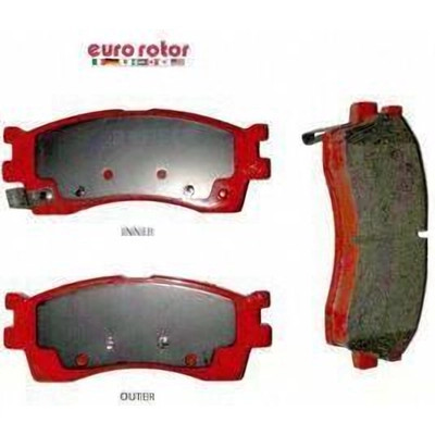 EUROROTOR - F1D889 - Front Semi Metallic Pads by EUROROTOR - F1D889