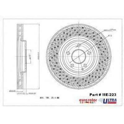 EUROROTOR - ME223 - Front Premium Rotor by EUROROTOR - ME223