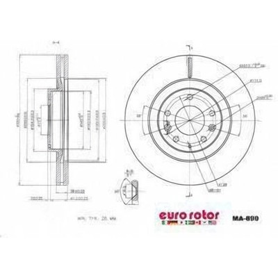 EUROROTOR - MA890 - EUROROTOR - MA890 - Front Premium Rotor
