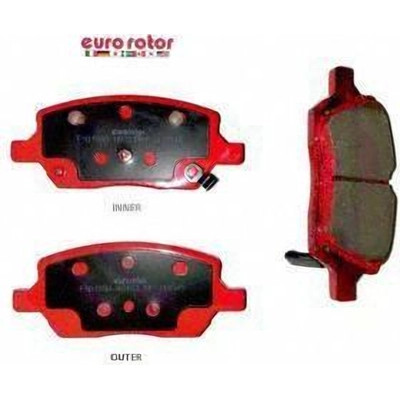 EUROROTOR - F1D1093H - Rear Semi Metallic Pads by EUROROTOR - F1D1093H