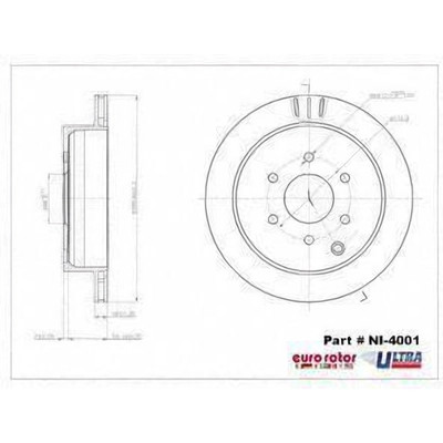 EUROROTOR - NI4001 - EUROROTOR - NI4001 - Rear Premium Rotor