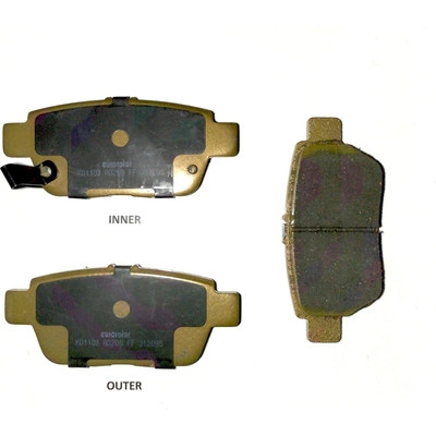 Rear Disc Pads by EUROROTOR - XD1103H