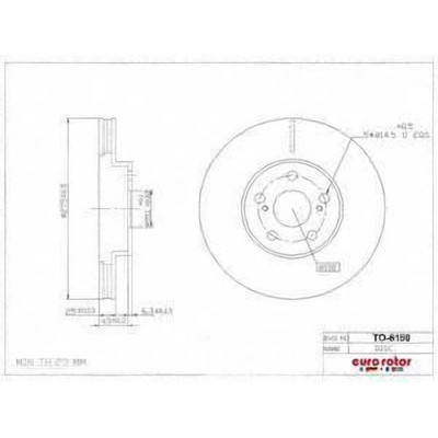 EUROROTOR - TO6150 - Front Premium Rotor