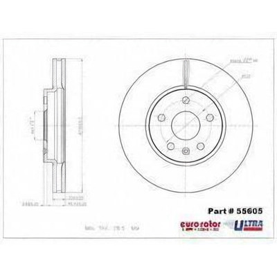 Front Premium Rotor by EUROROTOR - 55605