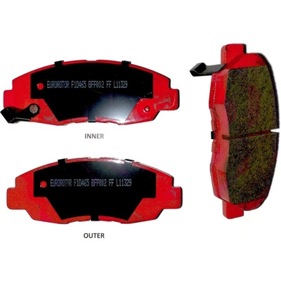 Front Semi Metallic Pads by EUROROTOR - F1D465H