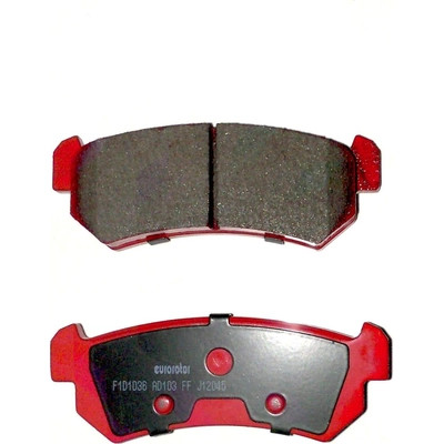 Rear Semi Metallic Pads by EUROROTOR - F1D1036H