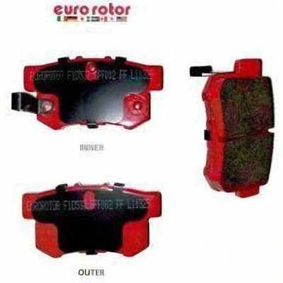 EUROROTOR - F1D537H - Rear Semi Metallic Pads by EUROROTOR - F1D537H