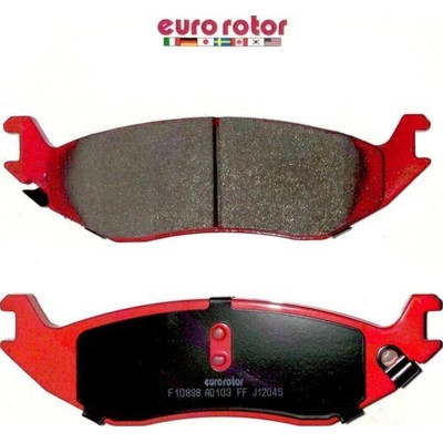 EUROROTOR - F1D898H - Rear Semi Metallic Pads by EUROROTOR - F1D898H