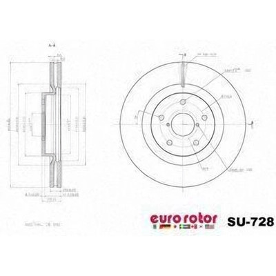 EUROROTOR - SU728 - Front Premium Rotor