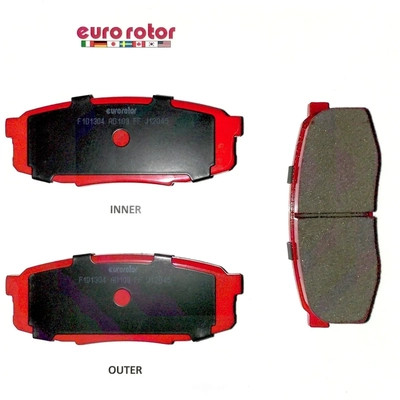 EUROROTOR - F1D905H - Rear Semi Metallic Pads