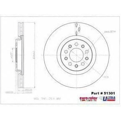 EUROROTOR - 51301 - Front Premium Rotor