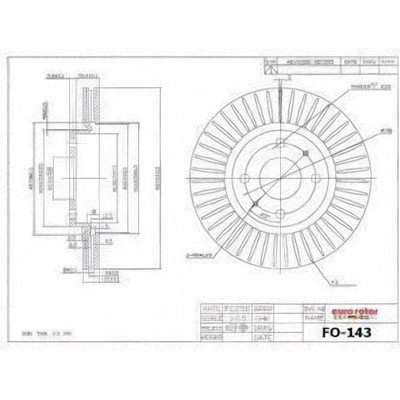 EUROROTOR - FO143 - EUROROTOR - FO143 - Front Premium Rotor