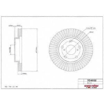 EUROROTOR - TO6132 - Front Premium Rotor