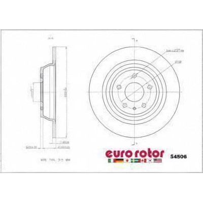 EUROROTOR - 54506 - Rear Premium Rotor