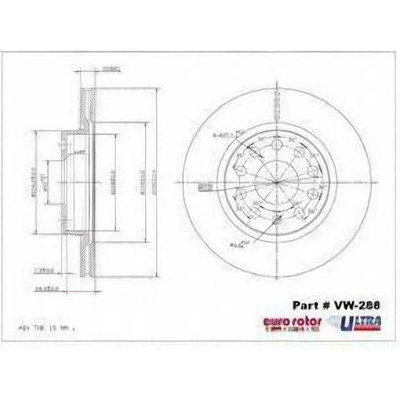 EUROROTOR - VW288 - EUROROTOR - VW288 - Front Premium Rotor