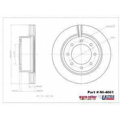 Front Premium Rotor by EUROROTOR - NI4061