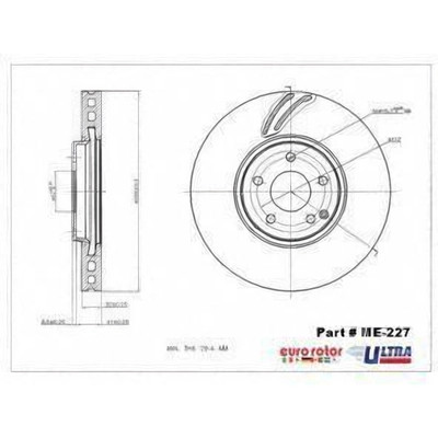 Front Premium Rotor by EUROROTOR - ME227