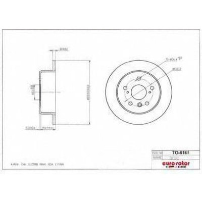 EUROROTOR - TO6161 - EUROROTOR - TO6161 - Rear Premium Rotor