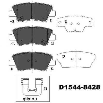 EUROROTOR - ID1544H - Rear Ceramic Pads