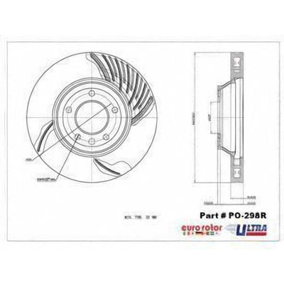 EUROROTOR - PO298R - Front Premium Rotor by EUROROTOR - PO298R
