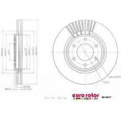 EUROROTOR - NI4017 - Front Premium Rotor