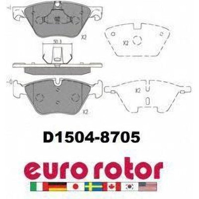 EUROROTOR - ID1504H - Front Ceramic Pads by EUROROTOR - ID1504H