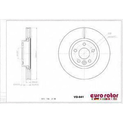 EUROROTOR - VO941 - Front Premium Rotor by EUROROTOR - VO941