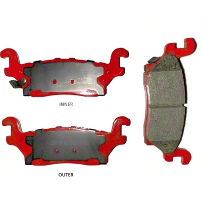 Rear Semi Metallic Pads by EUROROTOR - F1D1120H