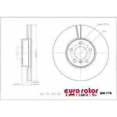 EUROROTOR - BM778 - Front Premium Rotor