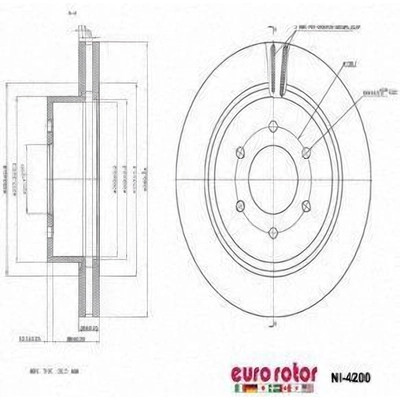 Front Premium Rotor by EUROROTOR - NI4200