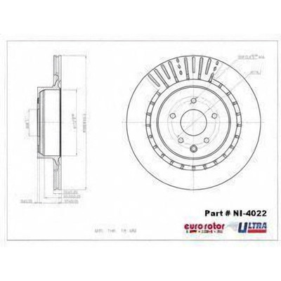 EUROROTOR - NI4022 - EUROROTOR - NI4022 - Rear Premium Rotor