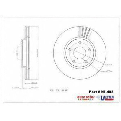Front Premium Rotor by EUROROTOR - NI488