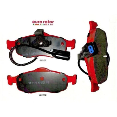 EUROROTOR - F1D801 - Front Semi Metallic Pads by EUROROTOR - F1D801