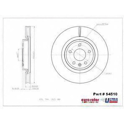 EUROROTOR - 54510 - Front Premium Rotor by EUROROTOR - 54510