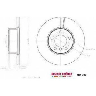 EUROROTOR - BM783 - Front Premium Rotor