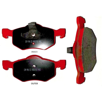 Front Semi Metallic Pads by EUROROTOR - F1D843H