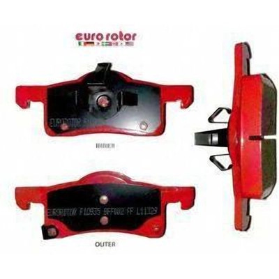 EUROROTOR - F1D935 - Rear Semi Metallic Pads by EUROROTOR - F1D935