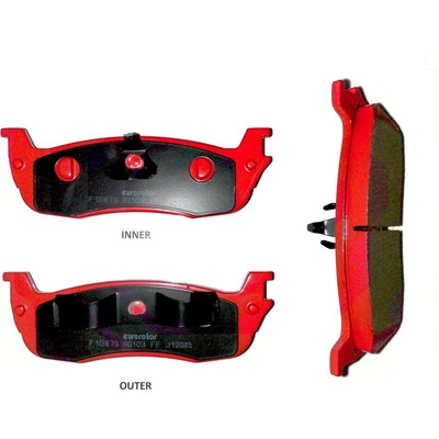 Rear Disc Pads by EUROROTOR - XD879H