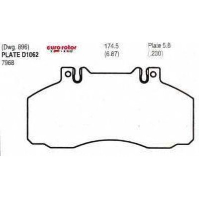 EUROROTOR - XD1062H - Front Disc Pads by EUROROTOR - XD1062H