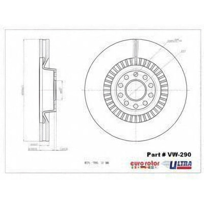 Front Premium Rotor by EUROROTOR - VW290