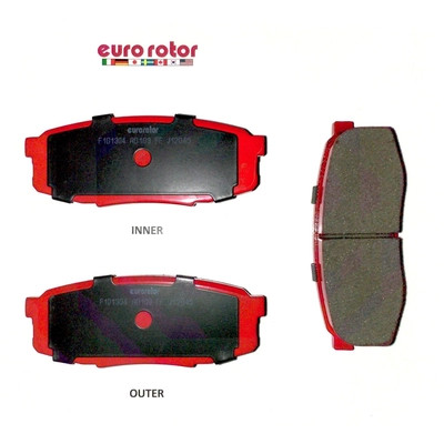 EUROROTOR - F1D1304H - Rear Semi Metallic Pads