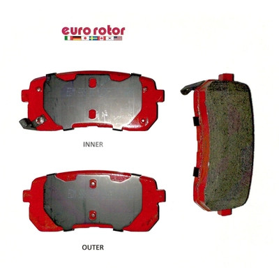 EUROROTOR - F1D1302H - Rear Semi Metallic Pads