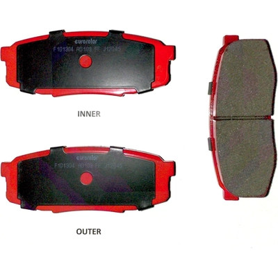 EUROROTOR - F1D1304H - EUROROTOR - F1D1304H - Rear Semi Metallic Pads